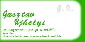 gusztav ujhelyi business card